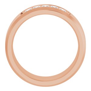 14K Rose 1/2 CTW Lab-Grown Diamond Band