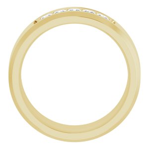 14K Yellow 1/2 CTW Lab-Grown Diamond Band