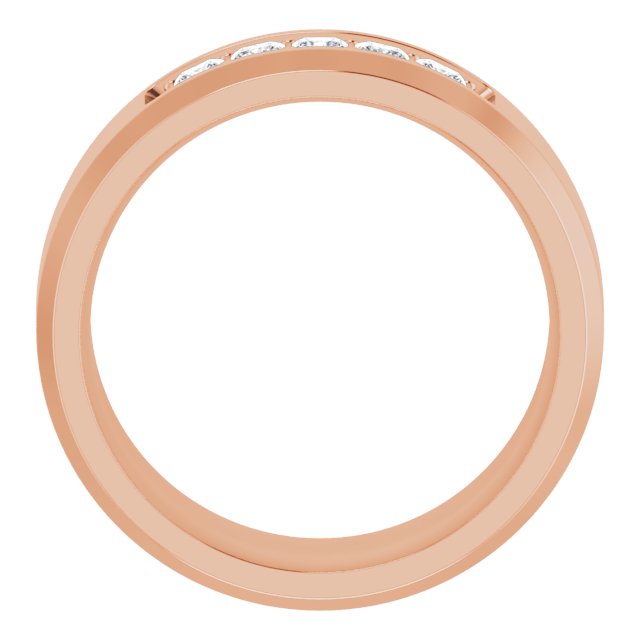 14K Rose 1/2 CTW Lab-Grown Diamond Band
