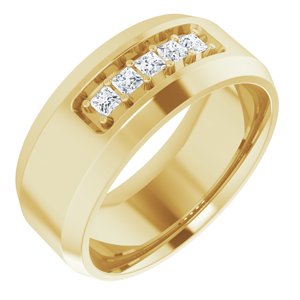14K Yellow 1/5 CTW Lab-Grown Diamond Band