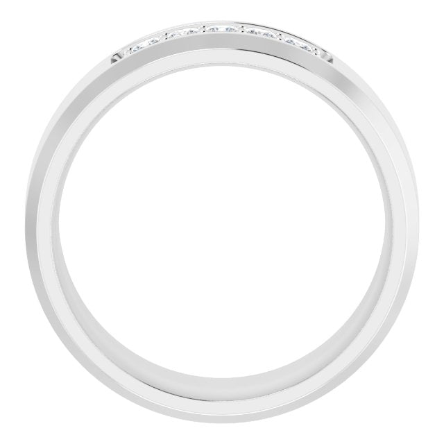 14K White 1/5 CTW Lab-Grown Diamond Band