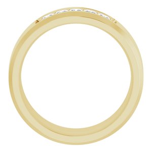 14K Yellow 1/2 CTW Lab-Grown Diamond Band