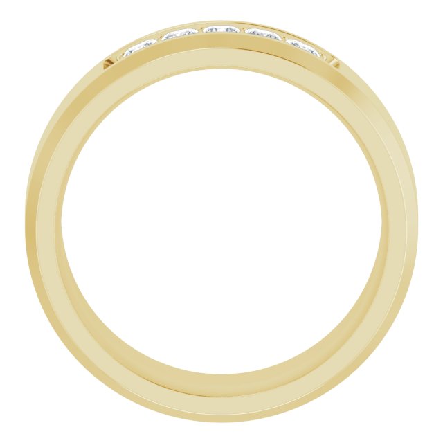 14K Yellow 1/2 CTW Lab-Grown Diamond Band