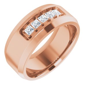 14K Rose 1/2 CTW Lab-Grown Diamond Band
