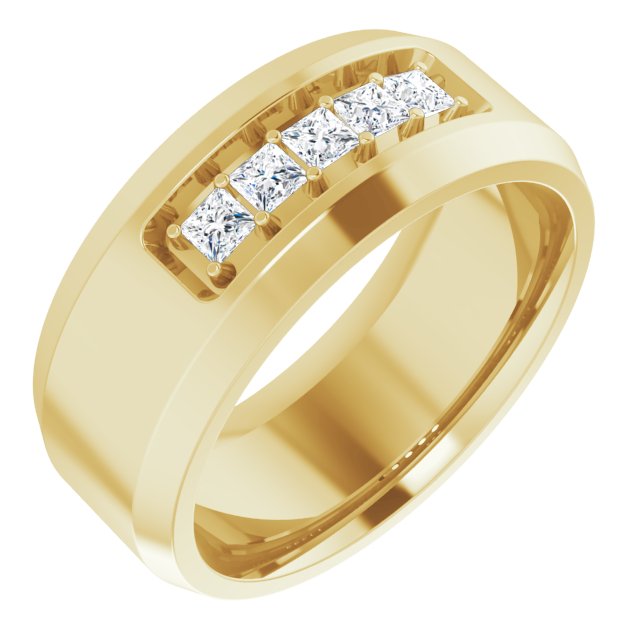 14K Yellow 1/2 CTW Lab-Grown Diamond Band
