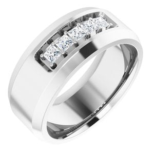 14K White 1/2 CTW Lab-Grown Diamond Band