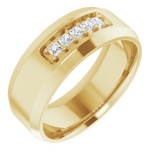 14K Yellow 1/5 CTW Lab-Grown Diamond Band