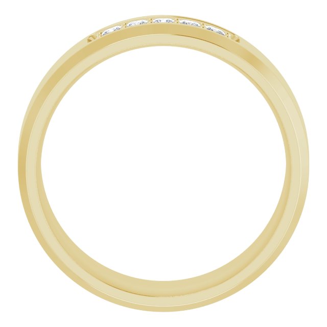 14K Yellow 1/5 CTW Lab-Grown Diamond Band