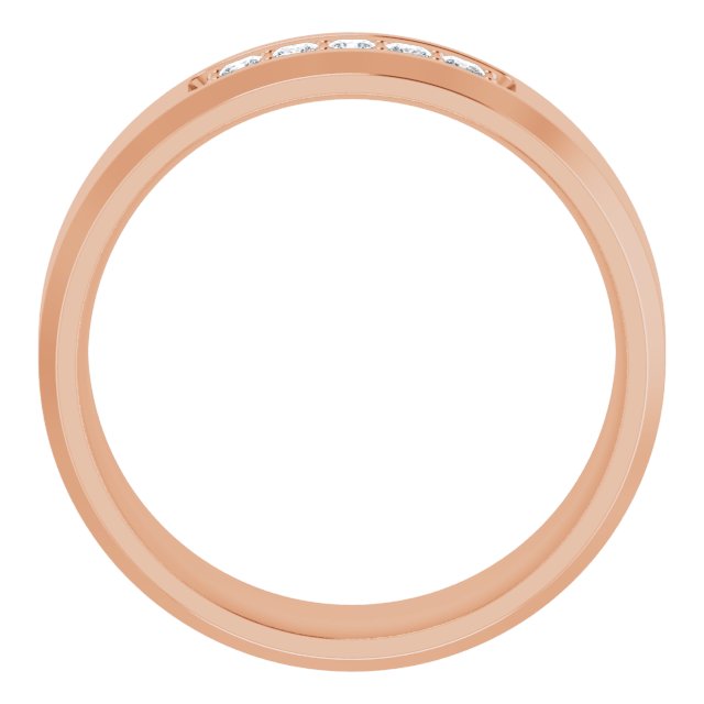 14K Rose 1/5 CTW Lab-Grown Diamond Band