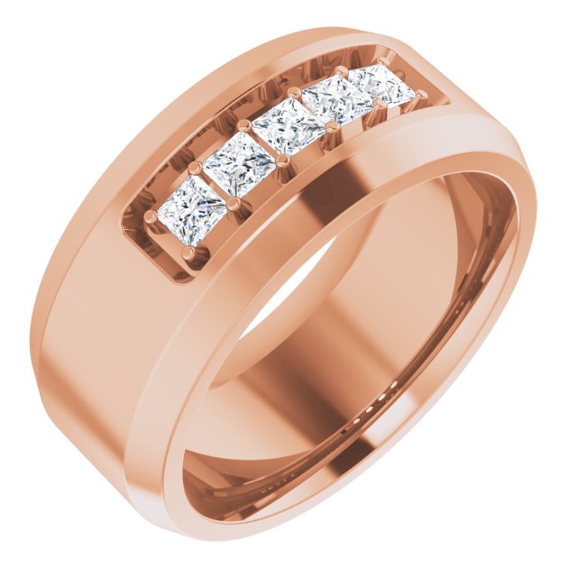 14K Rose 1/2 CTW Lab-Grown Diamond Band