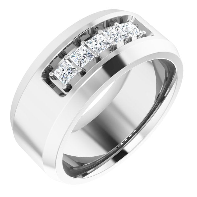 14K White 1/2 CTW Lab-Grown Diamond Band
