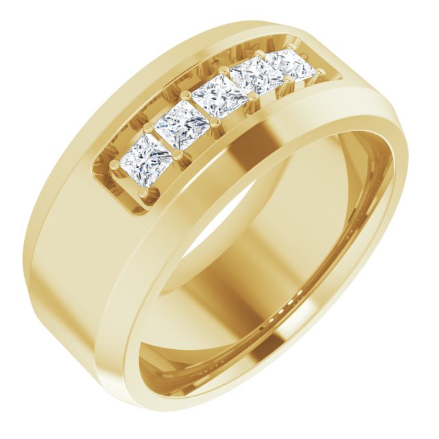 14K Yellow 1/2 CTW Lab-Grown Diamond Band