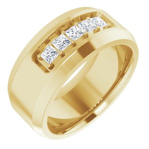 14K Yellow 1/2 CTW Lab-Grown Diamond Band