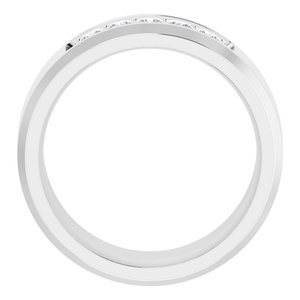 14K White 1/2 CTW Lab-Grown Diamond Band