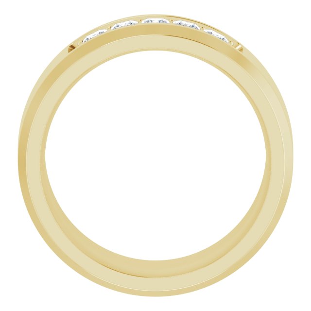 14K Yellow 1/2 CTW Lab-Grown Diamond Band
