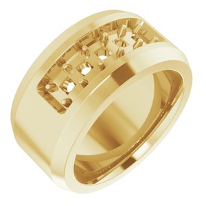 14K Yellow 3/4 CTW Lab-Grown Diamond Band