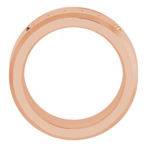 14K Rose 3/4 CTW Lab-Grown Diamond Band