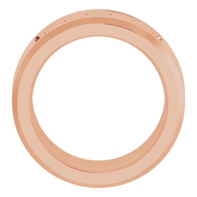 14K Rose 3/4 CTW Lab-Grown Diamond Band