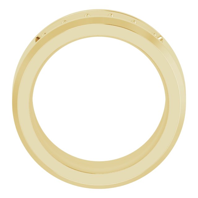 14K Yellow 3/4 CTW Lab-Grown Diamond Band