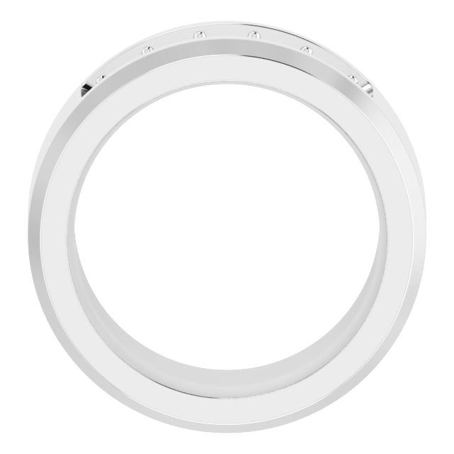 14K White 3/4 CTW Lab-Grown Diamond Band