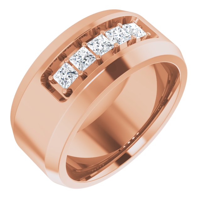 14K Rose 1/2 CTW Lab-Grown Diamond Band