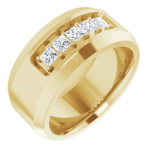 14K Yellow 1/2 CTW Lab-Grown Diamond Band