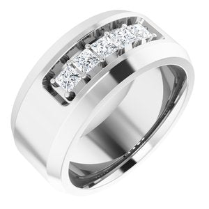 14K White 1/2 CTW Lab-Grown Diamond Band