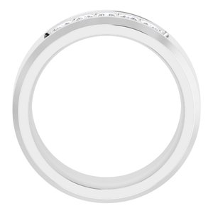 14K White 1/2 CTW Lab-Grown Diamond Band