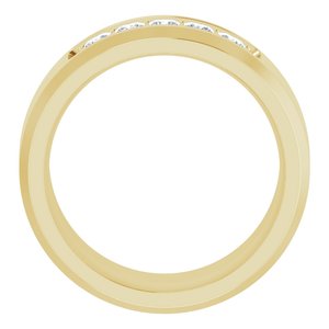 14K Yellow 1/2 CTW Lab-Grown Diamond Band