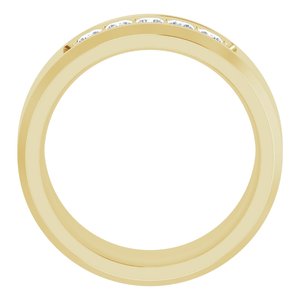 14K Yellow 1/2 CTW Lab-Grown Diamond Band
