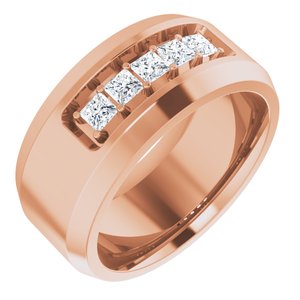 14K Rose 1/2 CTW Lab-Grown Diamond Band