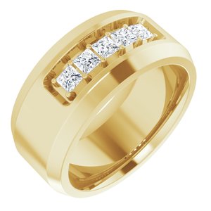 14K Yellow 1/2 CTW Lab-Grown Diamond Band