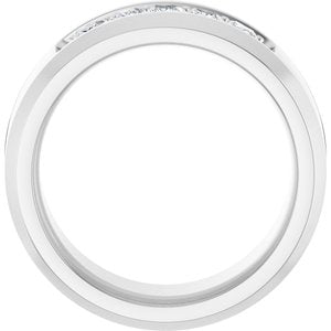 14K White 1/2 CTW Lab-Grown Diamond Band