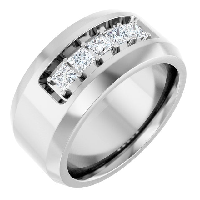 14K White 1/2 CTW Lab-Grown Diamond Band