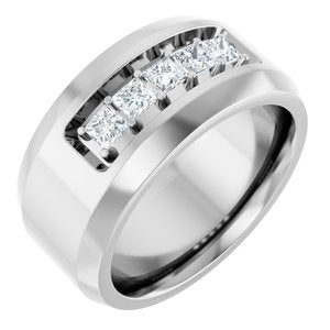 14K White 1/2 CTW Lab-Grown Diamond Band
