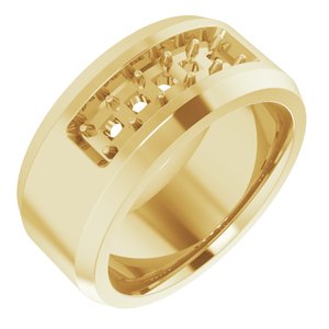 14K Yellow 3/4 CTW Lab-Grown Diamond Band