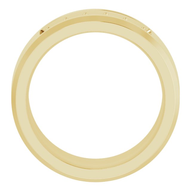 14K Yellow 3/4 CTW Lab-Grown Diamond Band
