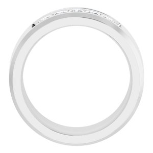 14K White 3/4 CTW Lab-Grown Diamond Band