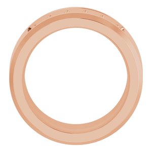 14K Rose 3/4 CTW Lab-Grown Diamond Band