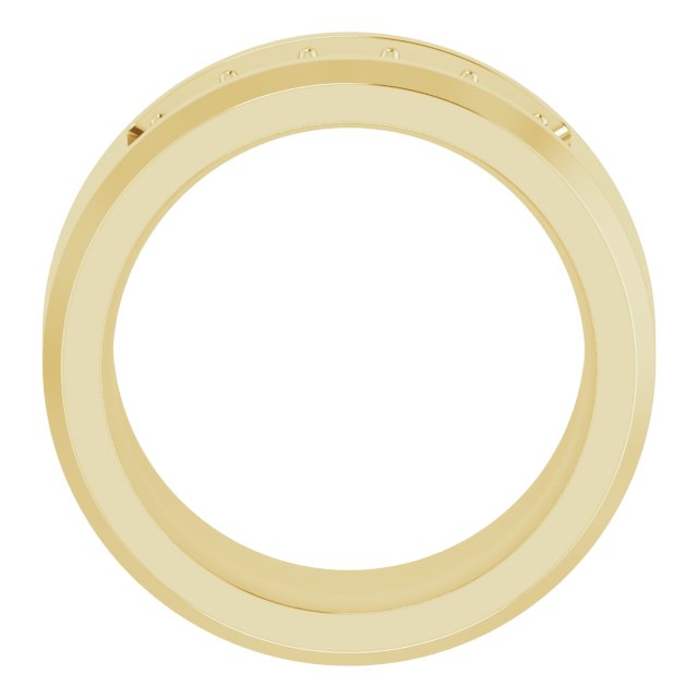 14K Yellow 3/4 CTW Lab-Grown Diamond Band