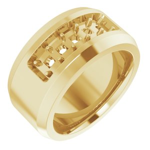 14K Yellow 3/4 CTW Lab-Grown Diamond Band