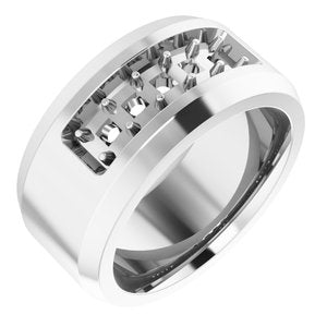 14K White 3/4 CTW Lab-Grown Diamond Band