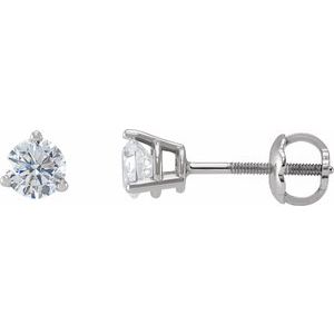 14K White 1/2 CTW Lab-Grown Diamond  Earrings