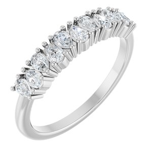 Platinum 1/2 CTW Lab-Grown Diamond Anniversary Band