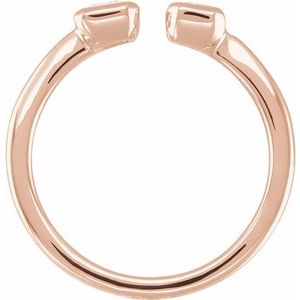14K Rose 1 CTW Lab-Grown Diamond Two-Stone Ring