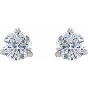 14K White 1/2 CTW Lab-Grown Diamond  Earrings