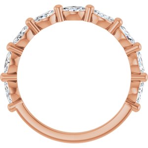 14K Rose 1/2 CTW Lab-Grown Diamond Anniversary Band