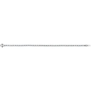 14K White 2 1/2 CTW Lab-Grown Diamond 7" Line Bracelet