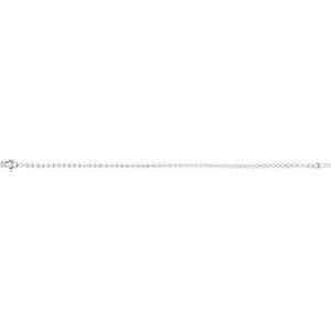 14K White 3 CTW Lab-Grown Diamond 7 1/4" Line Bracelet