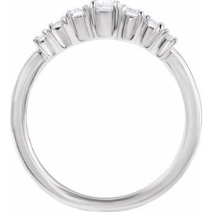 14K White 1/2 CTW Lab-Grown Diamond Ring